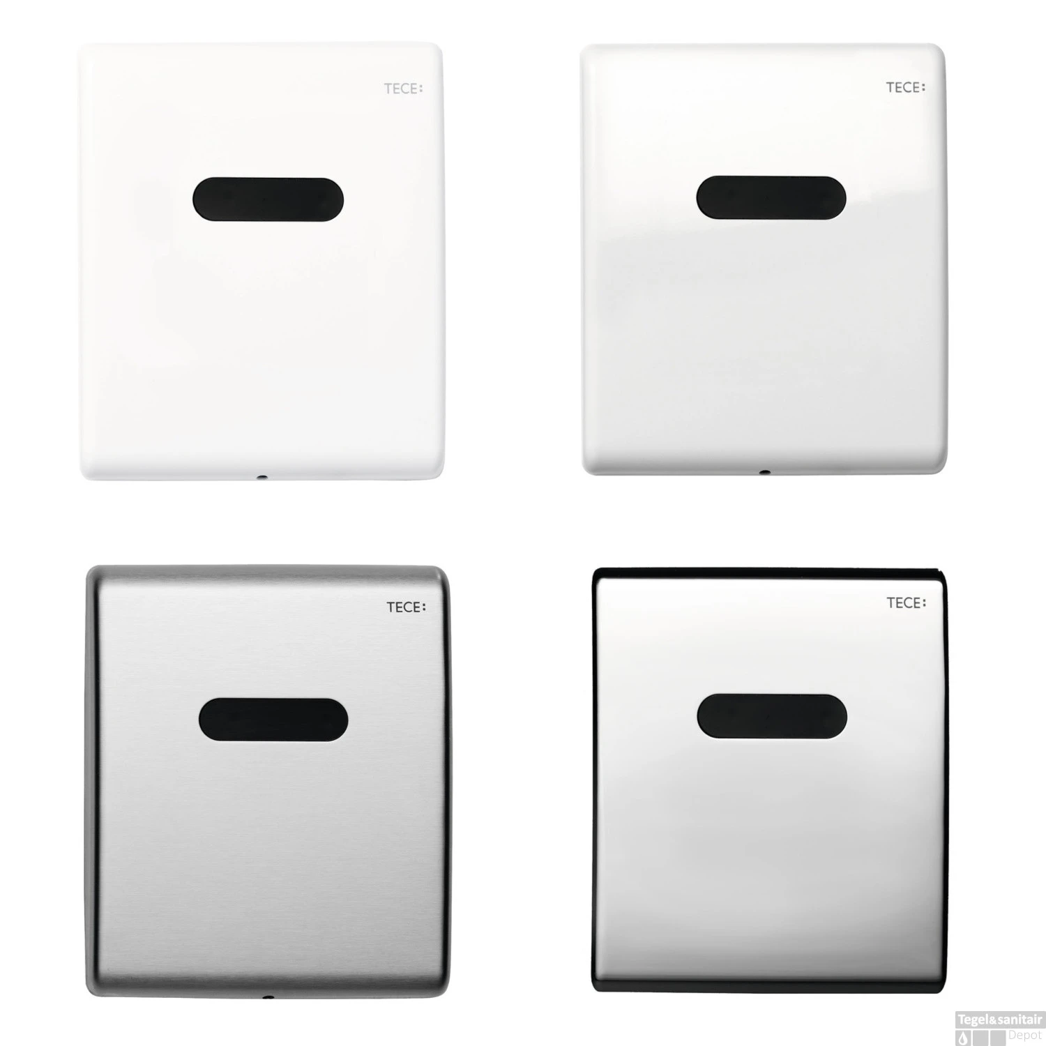 Urinoir Set Salenzi Hung Achterinlaat Mat Wit Met TECE Drukplaat Elektronisch Adaptor 5 Urinoir Set Salenzi Hung Achterinlaat Mat Wit Met TECE Drukplaat Elektronisch Adaptor - Afbeelding 5