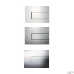 Urinoir Set Salenzi Hung Achterinlaat Mat Wit Met TECE Square Drukplaat Metaal -Thuis Badkamer drukplaten tece square metaal