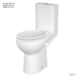 Duoblok Allibert Levanto 86,5x67,5cm PK Wit -Thuis Badkamer duoblok allibert levanto 86 5x67 5cm ao wit tec