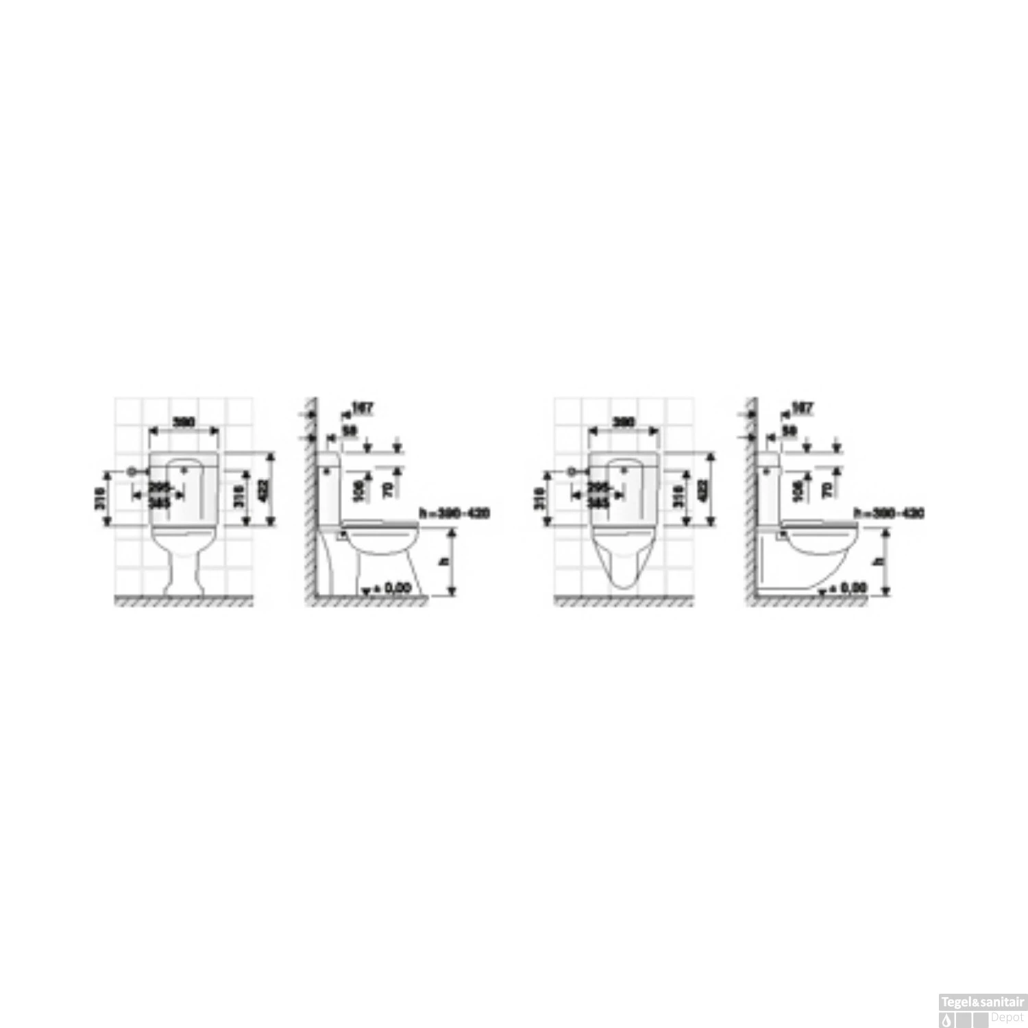 Duoblokreservoir Plieger Fulda Dualflush Met Binnenwerk 3-6/9L Instelbaar Wit 2 Duoblokreservoir Plieger Fulda Dualflush Met Binnenwerk 3-6/9L Instelbaar Wit - Afbeelding 2