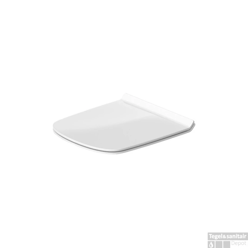 Duravit Durastyle Closetzitting Met Deksel Softclose En Quickrelease Systeem 43.3x35.9x4.3 Cm Duroplast Wit
