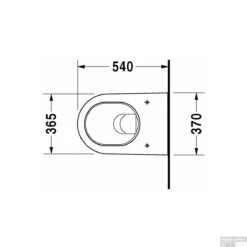 Duravit Starck 2 Wandcloset Diepspoel 36.5x62x38 Cm Keramiek Glanzend Wit -Thuis Badkamer duravit starck 2 wandcloset diepspoel 36.5x62x38 cm keramiek glanzend wit tech
