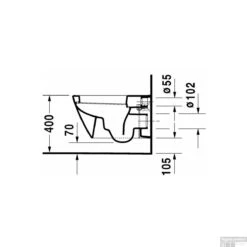 Duravit Starck 2 Wandcloset Diepspoel 36.5x62x38 Cm Keramiek Glanzend Wit -Thuis Badkamer duravit starck 2 wandcloset diepspoel 36.5x62x38 cm keramiek glanzend wit tech2