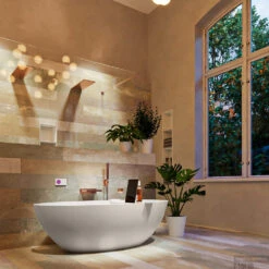 FLOAT Vrijstaand Bad 170x80cm Kleur Linen / Talc -Thuis Badkamer float 3 00004