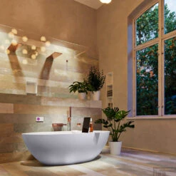 FLOAT Vrijstaand Bad 170x80cm Kleur Cale / Talc -Thuis Badkamer float 3 00008