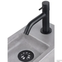 Fontein Afvoerplug Differnz Mix Mat Zwart -Thuis Badkamer fontein afvoerplug differnz mix mat zwart sfeer