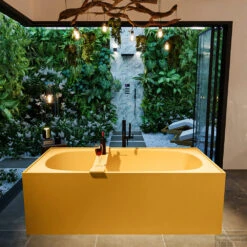 FREEZE Vrijstaand Bad 180x85cm Kleur Ocher / Ocher -Thuis Badkamer freeze 2 00027