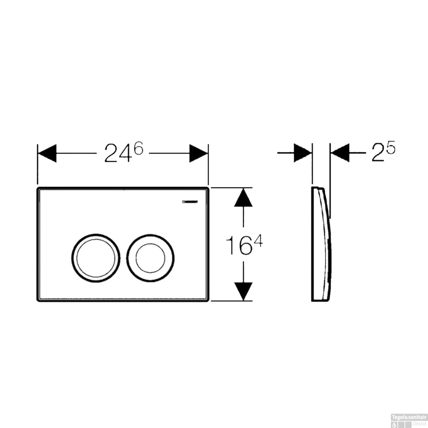Geberit UP100 Toiletset Compleet | Inbouwreservoir | Salenzi Civita Mat Antraciet Met Drukplaat 8 Geberit UP100 Toiletset Compleet | Inbouwreservoir | Salenzi Civita Mat Antraciet Met Drukplaat - Afbeelding 8