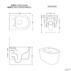 Geberit UP720 Toiletset Compleet | Inbouwreservoir | Salenzi Civita Mat Taupe | Met Drukplaat -Thuis Badkamer geberit up720 toiletset wandcloset salenzi civita mat beige met sigma 01 drukplaat 9