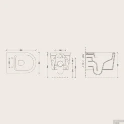 Geberit UP720 Toiletset Wandcloset Salenzi Civita Mat Wit Met Sigma 01 Drukplaat -Thuis Badkamer geberit up720 toiletset wandcloset salenzi civita mat wit met sigma 01 drukplaat tech1