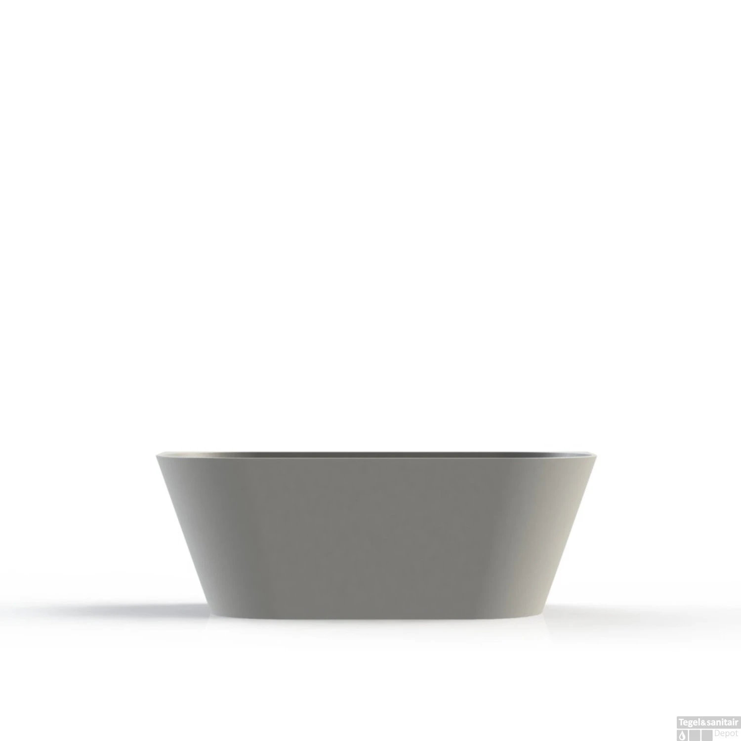 Half Vrijstaand Bad Arcqua Pinto Back To Wall 170x73x57 Cm Mat Wit - Afbeelding 3