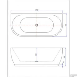 Half Vrijstaande Whirlpool Wiesbaden Wall 170x75x58 Cm Luchtsysteem Met RVS Jets Glans Wit -Thuis Badkamer half vrijstaande whirlpool wiesbaden wall 170x75x58 cm luchtsysteem met rvs jets glans wit tech