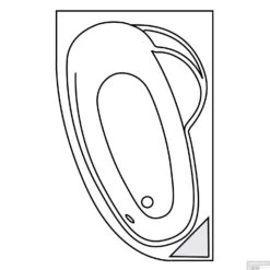 Hoekbad Allibert Ladvia 175x110 Asymmetrisch Rechts -Thuis Badkamer hoekbad allibert ladvia 175x110 asymmetrisch rechts tech 1