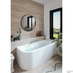 Hoekbad Allibert Serena 170x75x56 Cm Wit Rechts -Thuis Badkamer hoekbad allibert serena 170x75x56 cm wit links sfeer 1