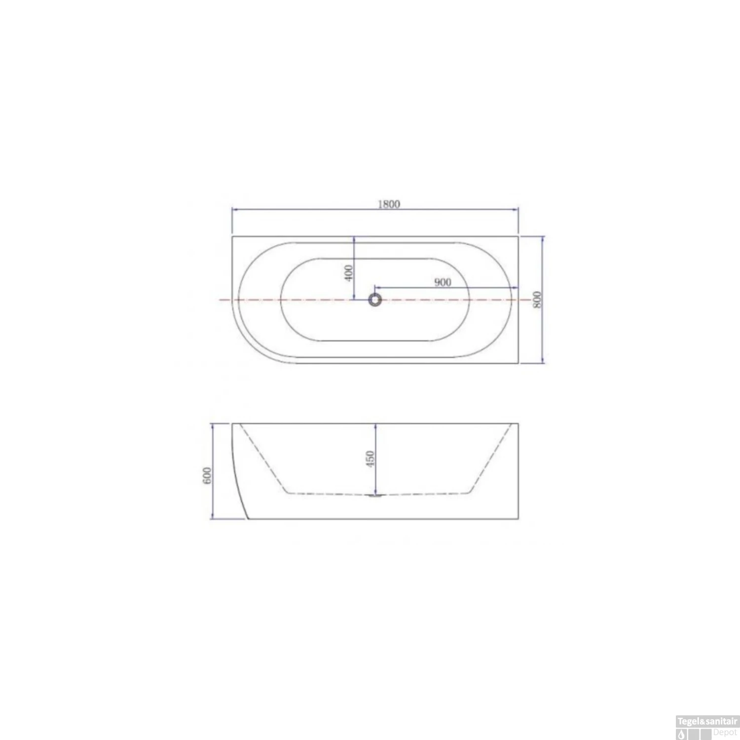 Hoekbad Wiesbaden Corner 180x80 Met Waste Rechts Acryl Wit 2 Hoekbad Wiesbaden Corner 180x80 Met Waste Rechts Acryl Wit - Afbeelding 2