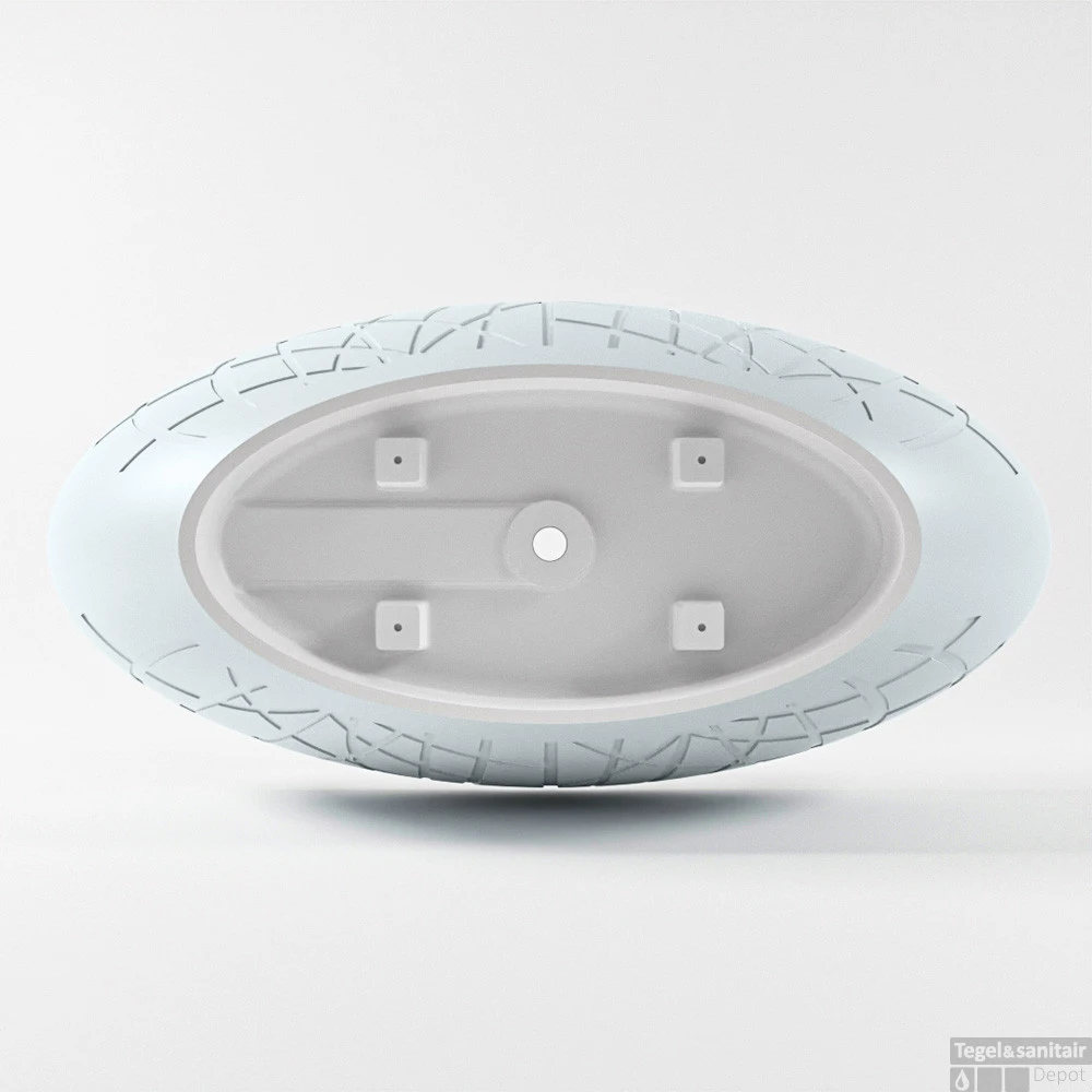 HOLM Vrijstaand Bad 180x85cm Kleur Clay / Talc 7 HOLM Vrijstaand Bad 180x85cm Kleur Clay / Talc - Afbeelding 7