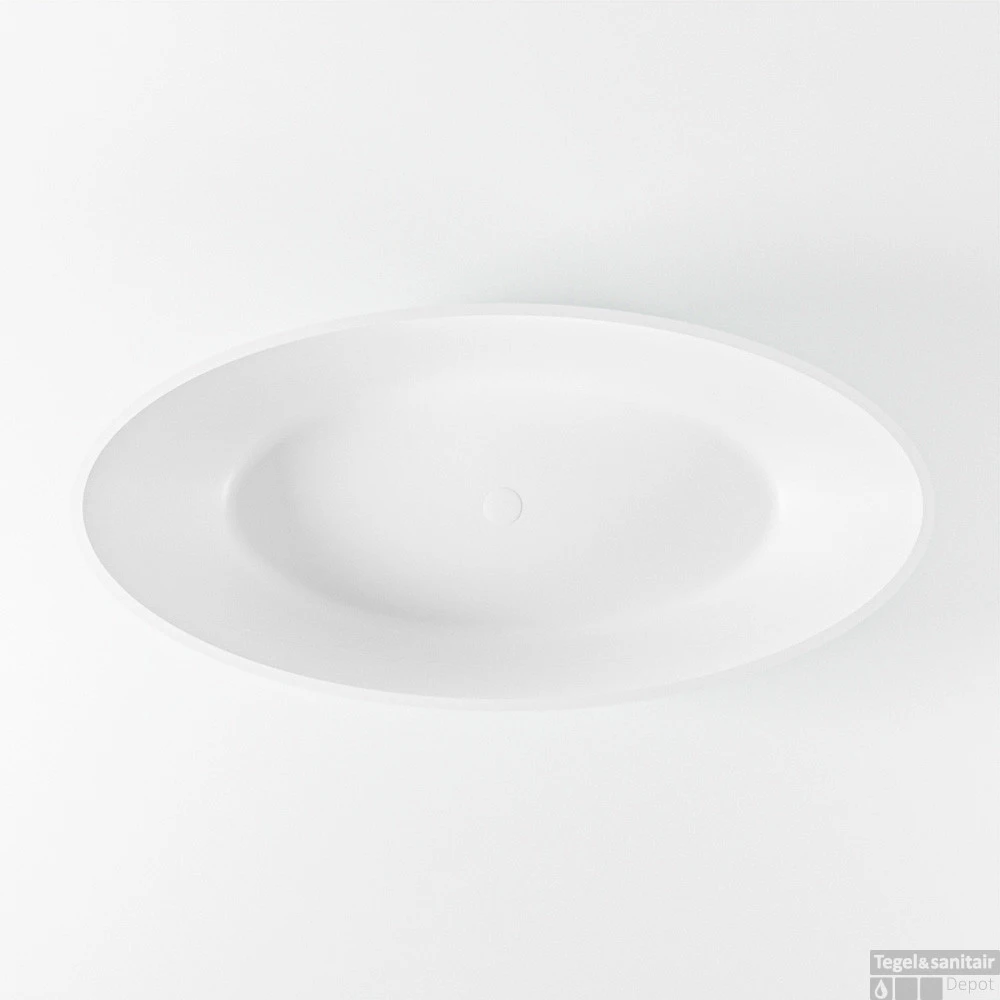 HOLM Vrijstaand Bad 180x85cm Kleur Clay / Talc 8 HOLM Vrijstaand Bad 180x85cm Kleur Clay / Talc - Afbeelding 8