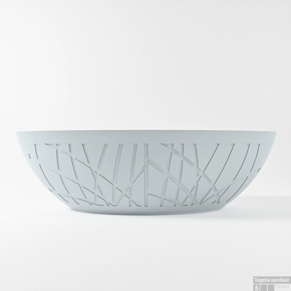 HOLM Vrijstaand Bad 180x85cm Kleur Clay / Talc 9 HOLM Vrijstaand Bad 180x85cm Kleur Clay / Talc - Afbeelding 9