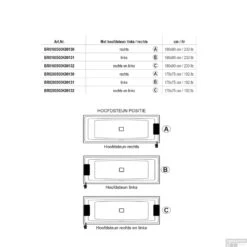 Ligbad Riho Still Square Met LED En Hoofdsteun 180x80 Cm Acryl Wit (Links En Rechts) -Thuis Badkamer hoofdsteun tech 1 1