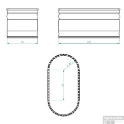 Tankkd IJsbad | Green Label Oval | 122x61x61cm | Aluminium -Thuis Badkamer ijsbad tankkd green label oval 122x61x61 cm aluminium tech