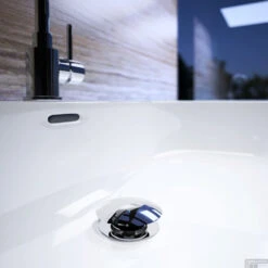 Afvoerplug Clou InBe Niet Afsluitbaar Rond Chroom -Thuis Badkamer inbe plug 01a 5