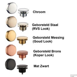 Badafvoer Met Overloopcombinatie Wiesbaden Mat Zwart -Thuis Badkamer kleuren badoverloop 1 1