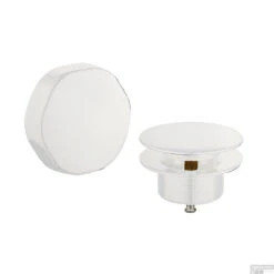 Knop/plug Badoverloop Nora Boss & Wessing Mat Wit