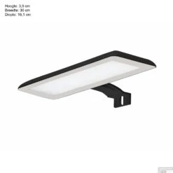 LED Spiegellamp Allibert Luceo 10 Watt 30x3,9x16,1 Cm Mat Zwart -Thuis Badkamer led spiegellamp allibert luceo 10 watt 30x3 9x16 1 cm mat zwart tec