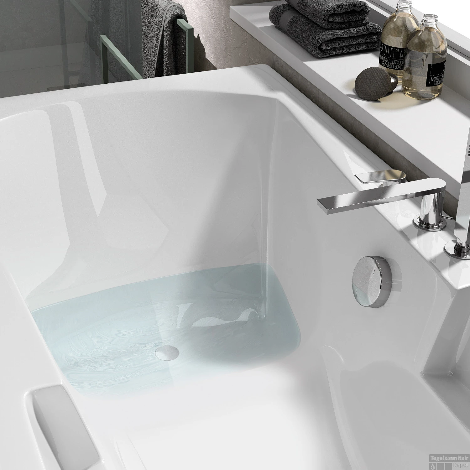 Ligbad Allibert Moovance Rechthoek Toplax Duobad Wit 180x80 Cm 2 Ligbad Allibert Moovance Rechthoek Toplax Duobad Wit 180x80 Cm - Afbeelding 2