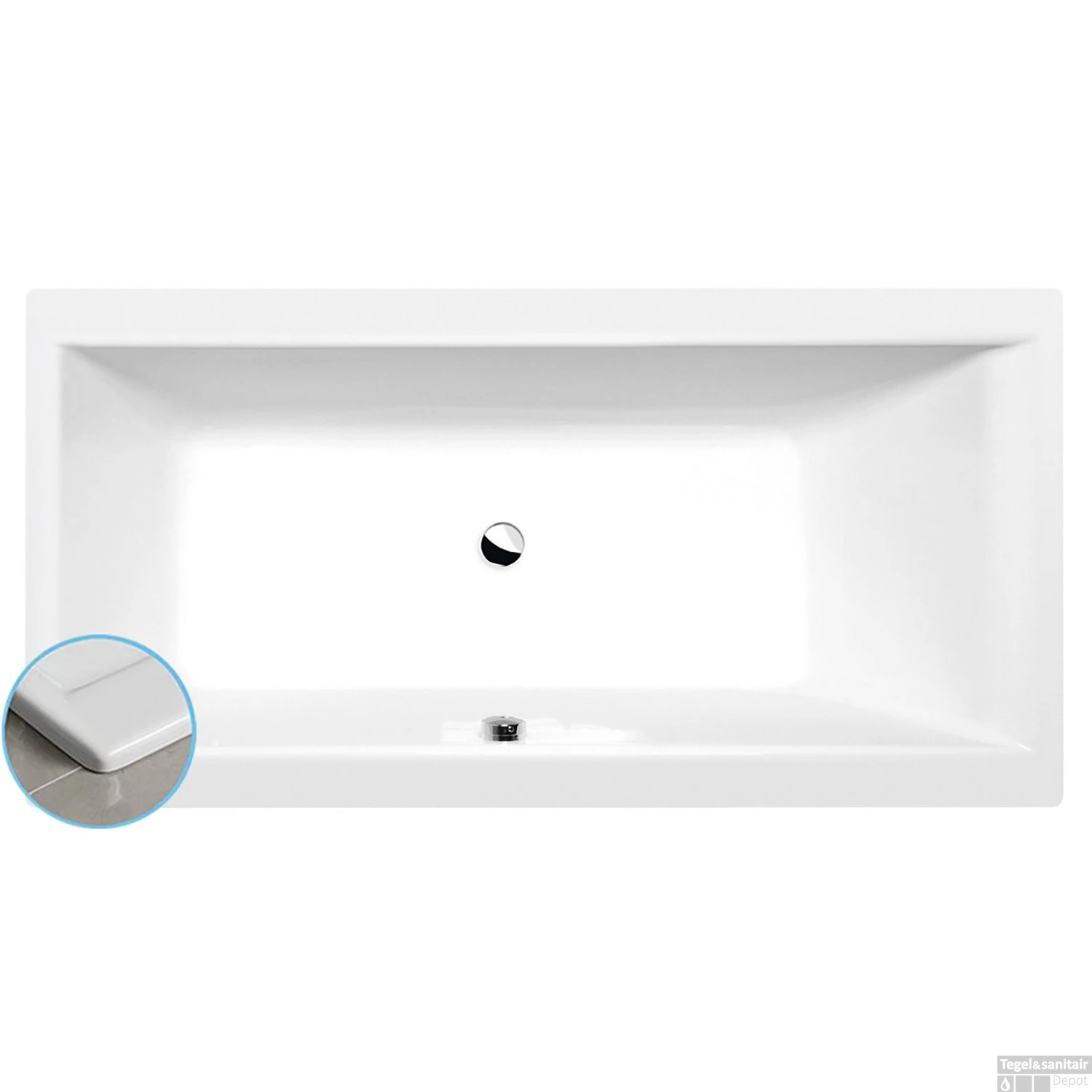 Ligbad Polysan Cleo Slim Inbouw 170x70x48 Cm Wit 2 Ligbad Polysan Cleo Slim Inbouw 170x70x48 Cm Wit - Afbeelding 2