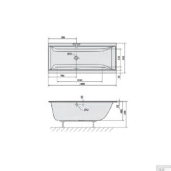Ligbad Polysan Cleo Slim Inbouw 180x90x48 Cm Wit 7 Ligbad Polysan Cleo Slim Inbouw 180x90x48 Cm Wit -Thuis Badkamer ligbad polysan cleo slim inbouw 180x90x48 cm wit sph13111s tech