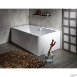 Ligbad Polysan Marlene 165x75x63 Cm Asymmetrisch Links Wit