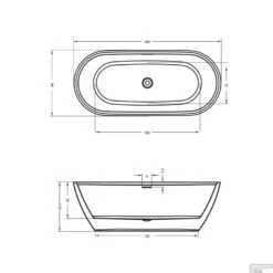 Ligbad Riho Inspire Vrijstaand 180x80 Cm Wit Glanzend -Thuis Badkamer ligbad riho inspire vrijstaand 180x80 cm wit glanzend tech