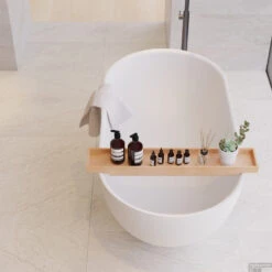 Ligbad Vrijstaand Ideavit Solidera 150x76x53 Cm Solid Surface Mat Wit -Thuis Badkamer ligbad vrijstaand ideavit solidera 150x76x53 cm solid surface mat wit sfeer1