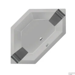 Ligbad Xenz Society 145 6-hoekig 145x145x50 Cm Inbouw Acryl Cement