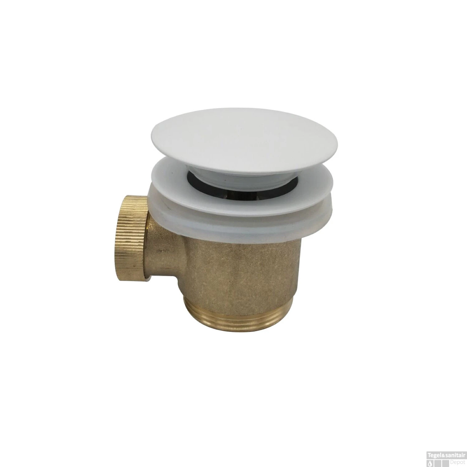 Losse Clickwaste Wiesbaden Luxe Compleet 5/4 Tbv Vrijstaand Bad Glans Wit