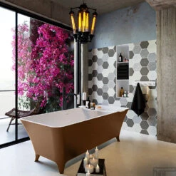 LUNDY Vrijstaand Bad 170x75cm Kleur Rust / Talc -Thuis Badkamer lundy 3 00011