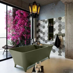 LUNDY Vrijstaand Bad 170x75cm Kleur Army / Army -Thuis Badkamer lundy 3 00023