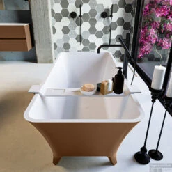 LUNDY Vrijstaand Bad 170x75cm Kleur Rust / Talc -Thuis Badkamer lundy 4 00011