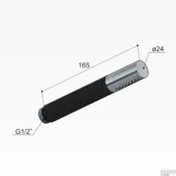 Handdouche Hotbath Cobber Staafmodel 1/2" Geborsteld Koper -Thuis Badkamer m352bc handdouche hotbath cobber staafmodel geborsteld koper tech