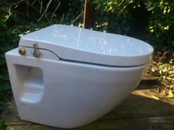 Maro D'Italia FP108 Stroomloze Douchewc 48x37cm Met Softclose En QuickRelease Wit (losse Zitting) -Thuis Badkamer maro ditalia fp108 1