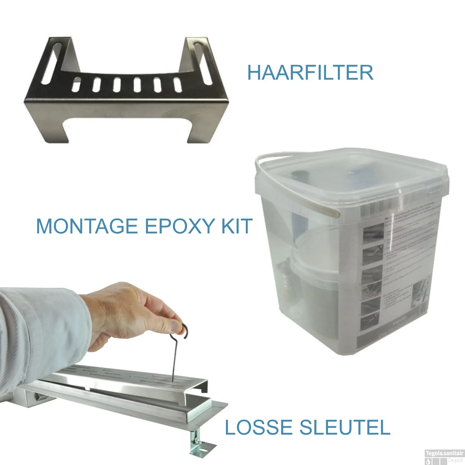 Mat Zwarte RVS Douchegoot Muurflens Met Uitneembaar Sifon Mat Zwart (alle Maten) 4 Mat Zwarte RVS Douchegoot Muurflens Met Uitneembaar Sifon Mat Zwart (alle Maten) - Afbeelding 4