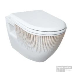 BWS Wandcloset Eva | Excl. Zitting | Goud Versiering