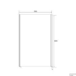 Badkamerspiegel Sapho Tolosa 50x80 Cm LED Chroom -Thuis Badkamer nl623 badkamerspiegel sapho tolosa 50x80 cm led chroom 5