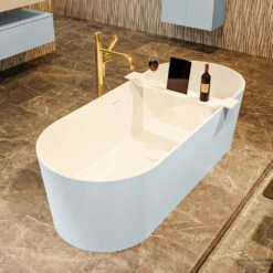 NOBLE Vrijstaand Bad 180x75cm Kleur Clay / Talc -Thuis Badkamer noble 3 00006