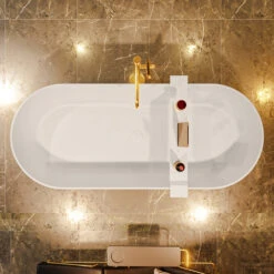 NOBLE Vrijstaand Bad 180x75cm Kleur Linen / Linen -Thuis Badkamer noble 4 00017