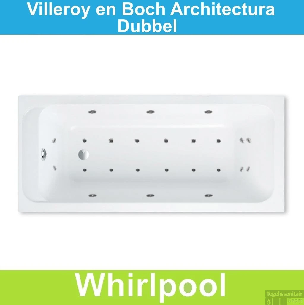 Ligbad Villeroy & Boch Architectura 150x70 Cm Balboa Whirlpool Systeem Dubbel 1 Ligbad Villeroy & Boch Architectura 150x70 Cm Balboa Whirlpool Systeem Dubbel