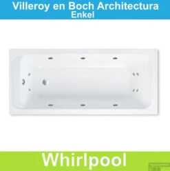 Ligbad Villeroy & Boch Architectura 170x80 Cm Balboa Whirlpool Systeem Enkel