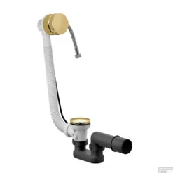 Badoverloop Hotbath Cobber Vulcombinatie Gepolijst Messing