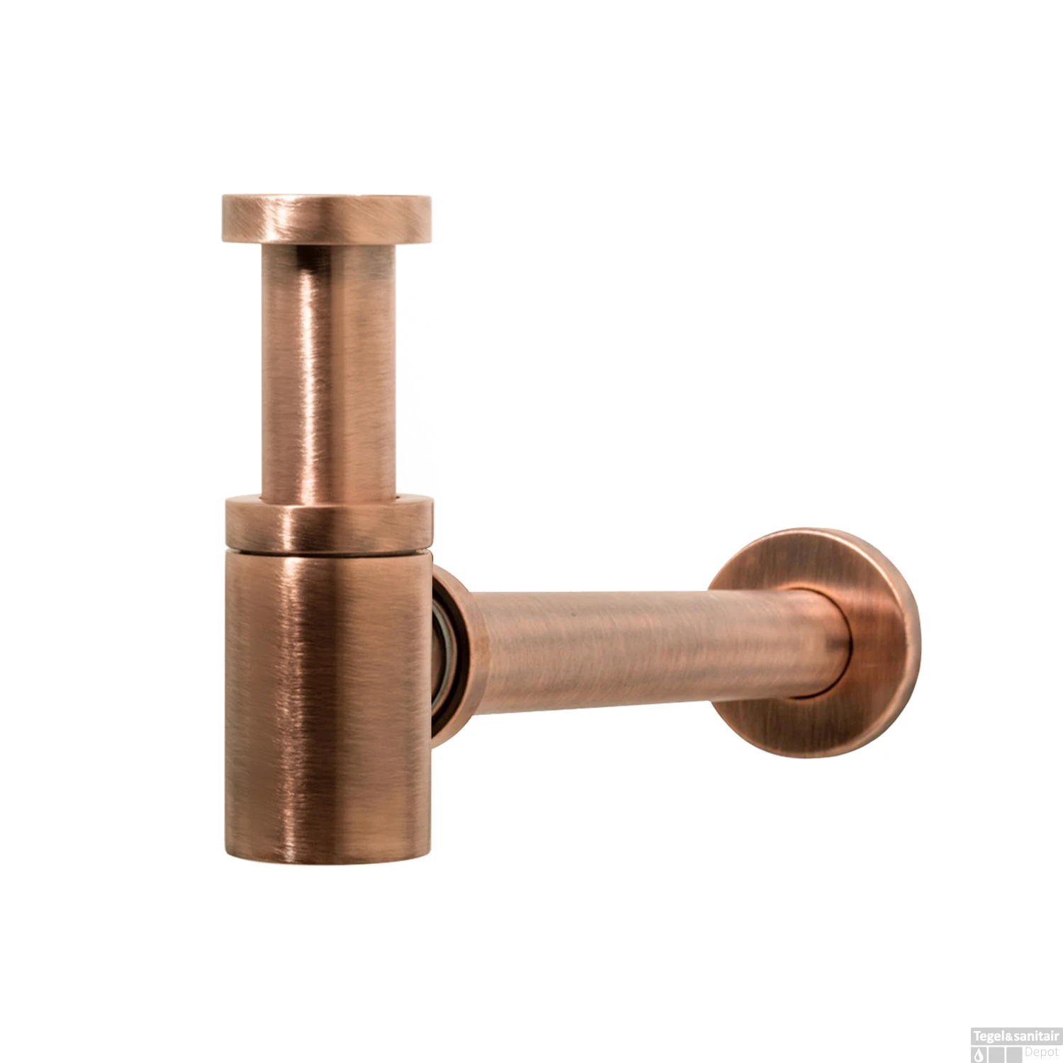 Fontein Sifon Hotbath Cobber Rond Geborsteld Koper 1 Fontein Sifon Hotbath Cobber Rond Geborsteld Koper